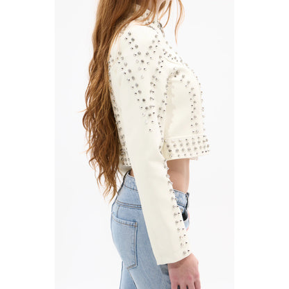 Chaqueta Con Rhinestones