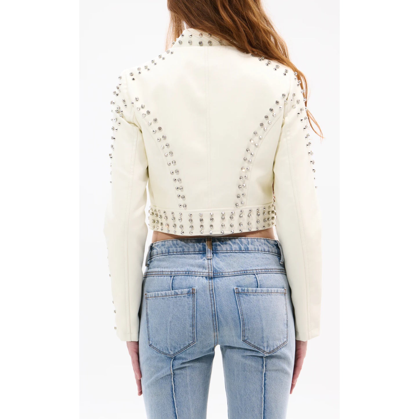 Chaqueta Con Rhinestones