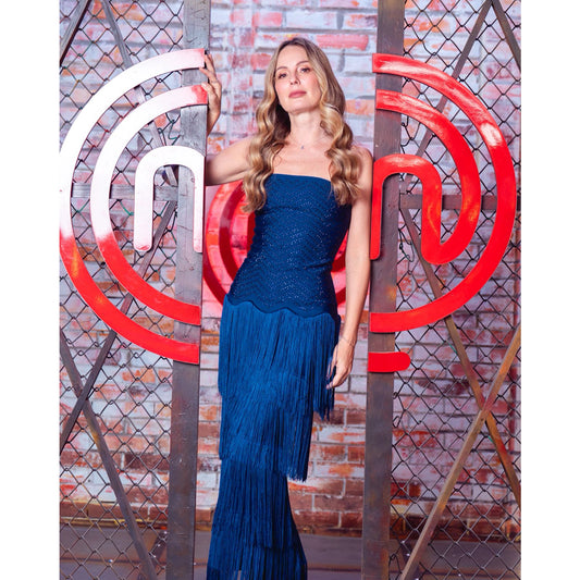 Vestido Bandeau  Glitter