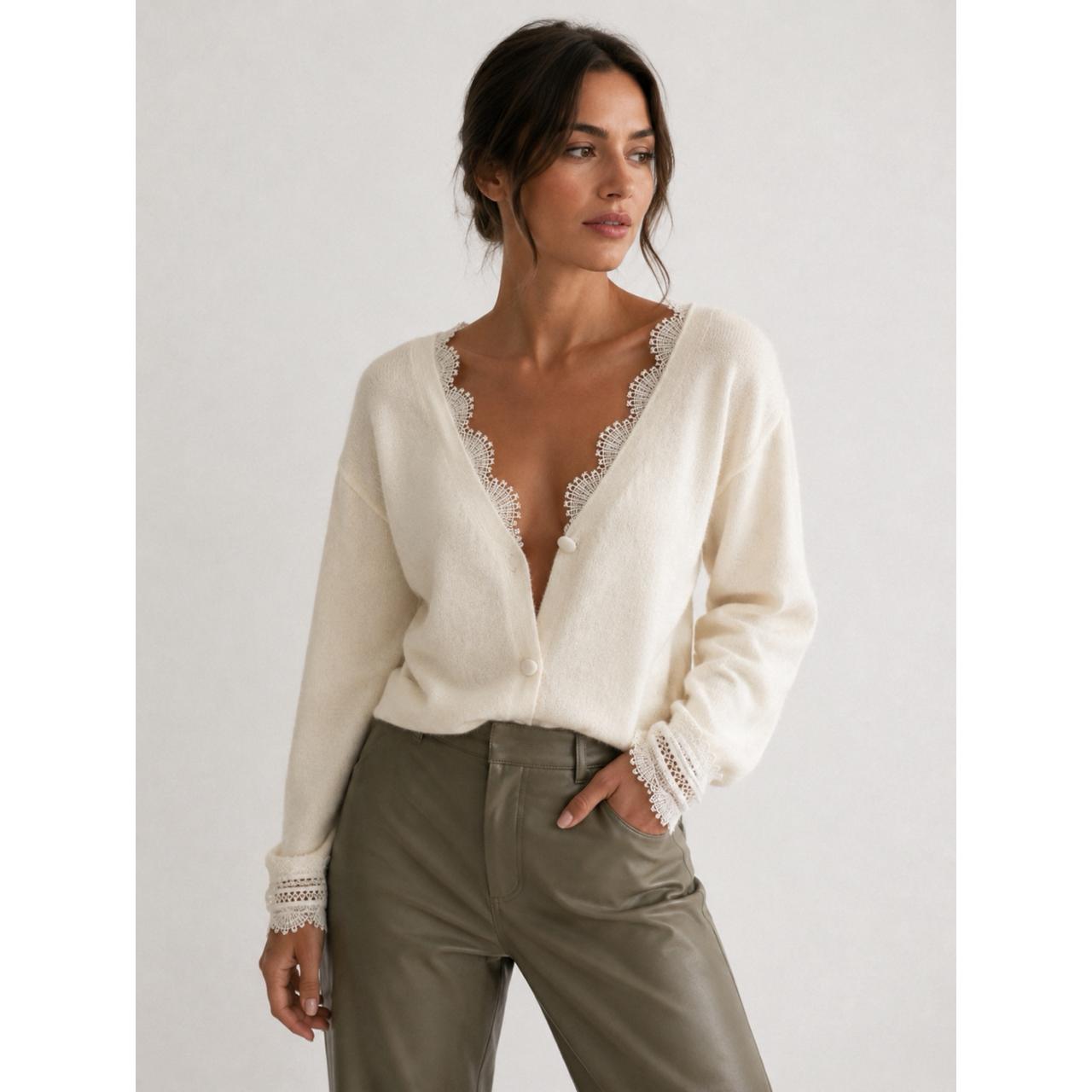 Cardigan Encaje