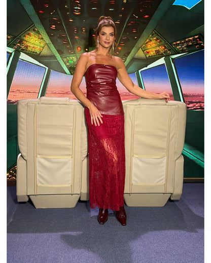 Maxi Falda en Encaje Vm.