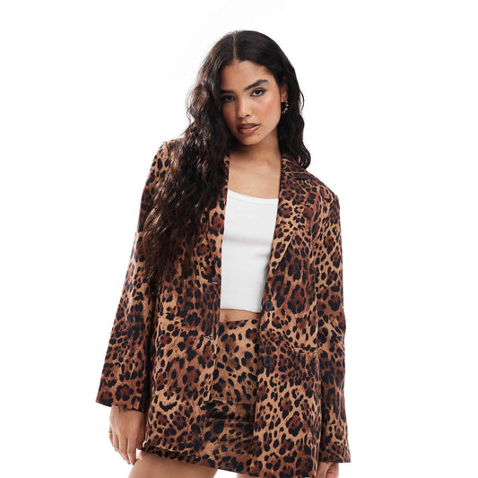 Blazer animal print