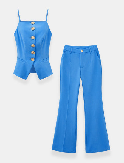 Set Top y Pantalón Con Botones