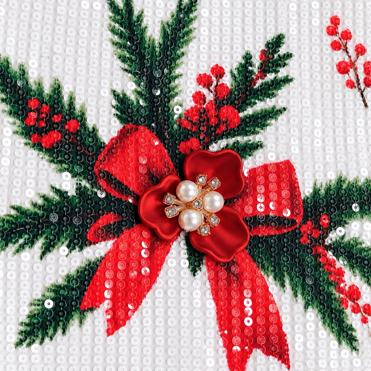 T shirt Lentejuela Navidad Lazos