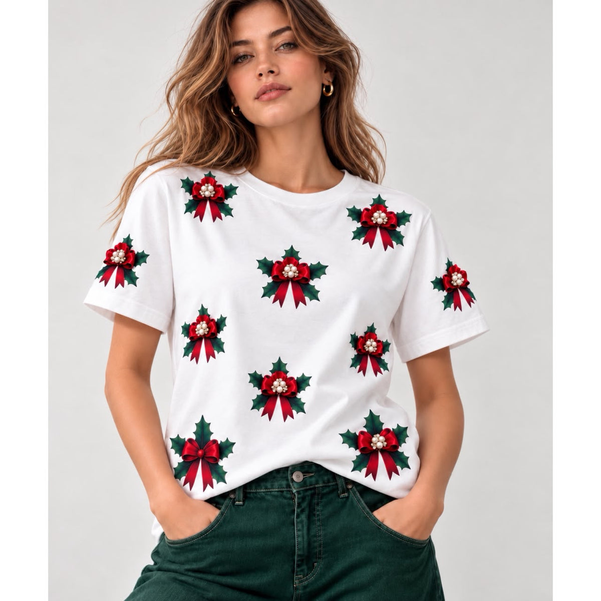T shirt Lazos de Navidad