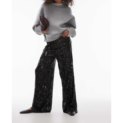 GT Wide Leg Sequin Pants