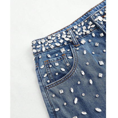 Jean con Apliques de Rhinestones