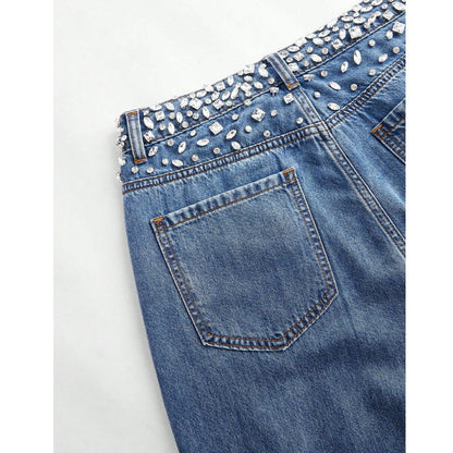 Jean con Apliques de Rhinestones