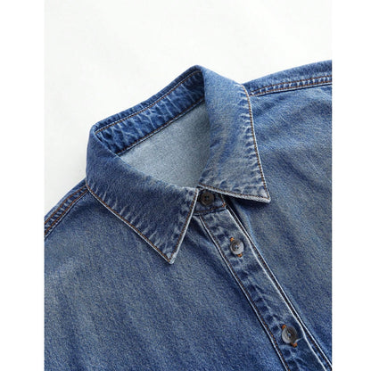 Camisa Denim con Apliques en Rhinestone