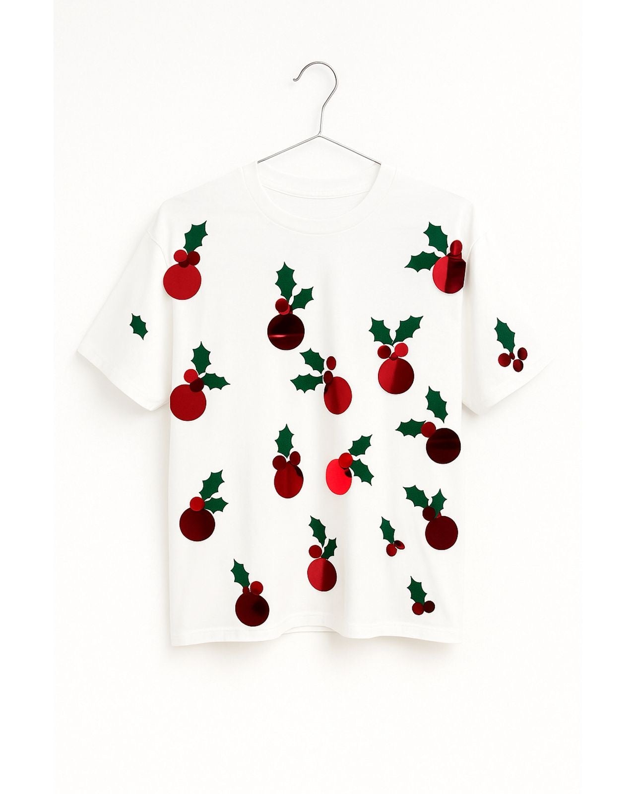 T-shirt Navideña Con Lentejuelas